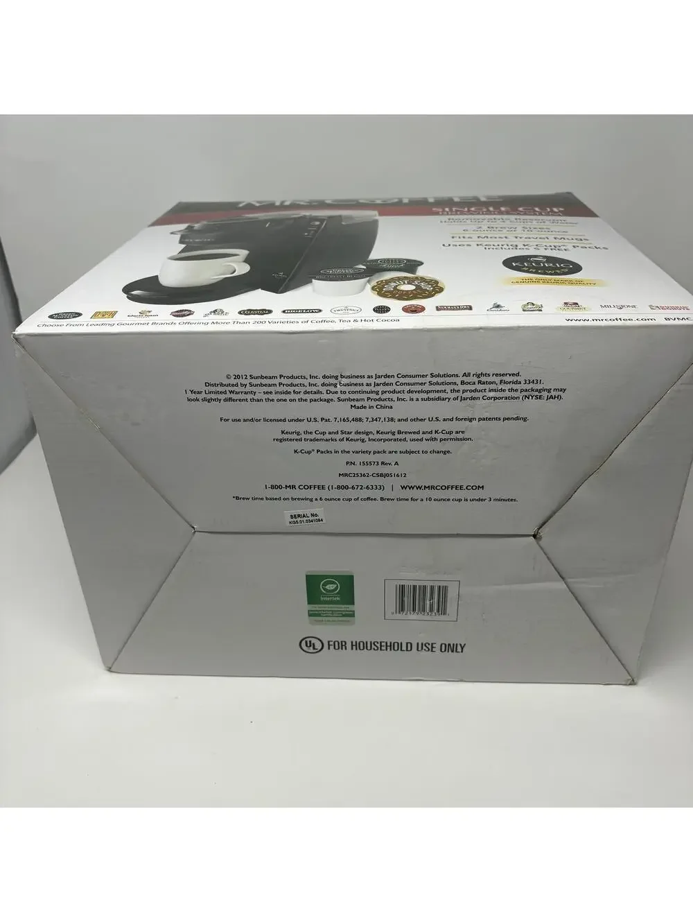 Mr. Coffee BVMC-KG5 Single Cup Brewing System K-Cup Coffee Maker Black Open Box